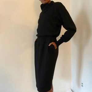 VTG Karl Lagerfeld Cowl Neck Sweater Dress S-L